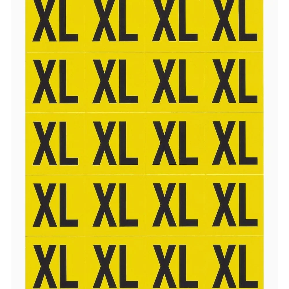 240 Color Coded Clothing Label Stickers 1
